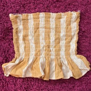 american eagle yellow tube top